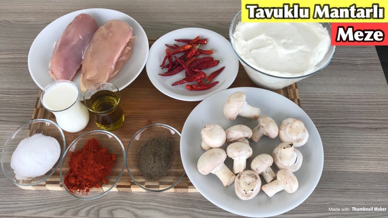 tavuklu mantarli meze bu mezenin bagimlisi olacaksiniz youtube meze yemek yiyecek ve icecek