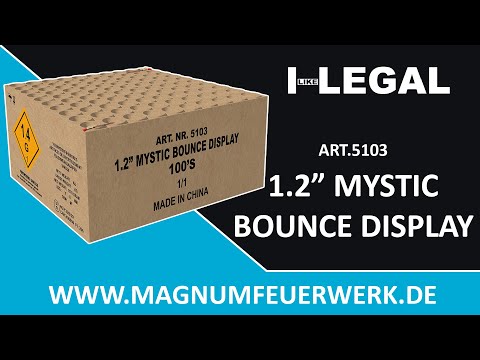 In diesem Video sehen Sie die I-Like-Legal 1.2&quot; Mystic Bounce Display Art. 5103100 Schuss 30mm Verbundbox.Viel Spaß!https://www.magnumfeuerwerk.deÜber unsere...