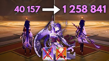 F2P Raiden 1.2M Nuke Tutorial !! NO SARAH and KAZUHA [ Genshin Impact ]