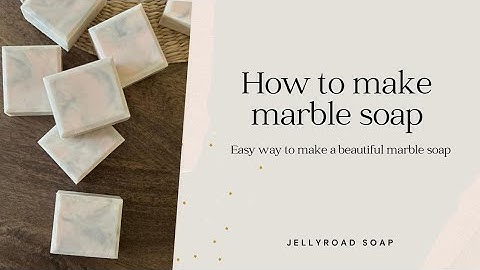 One pot pouring marble soap making. Cold process soap. @jellyroadsoap