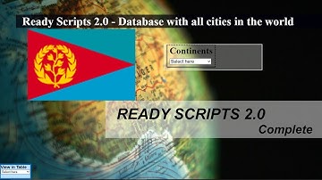 List of cities and provinces in Eritreia database - Ready Scripts 2.0