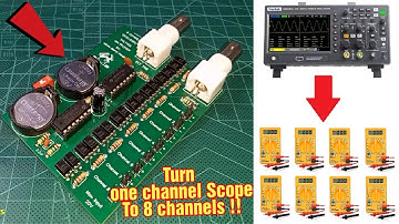 8-Channel Voltage Multiplexer for Oscilloscope
