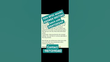 70th BPSC MAINS ANSWER WRITING.  #shorts #bpsc #70thbpsc #upsc