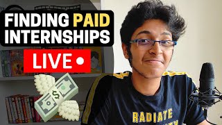 Finding Paid Internships For College Students LIVE