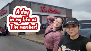 A day in my life Working at Tim Hortons//Canada life//Kate T.✨