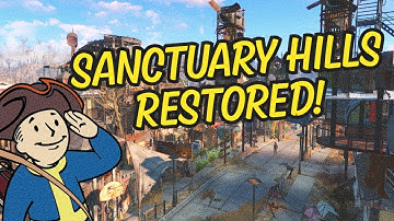 Fallout 4 Sanctuary Hills Settlement Build  (No Mods Used)