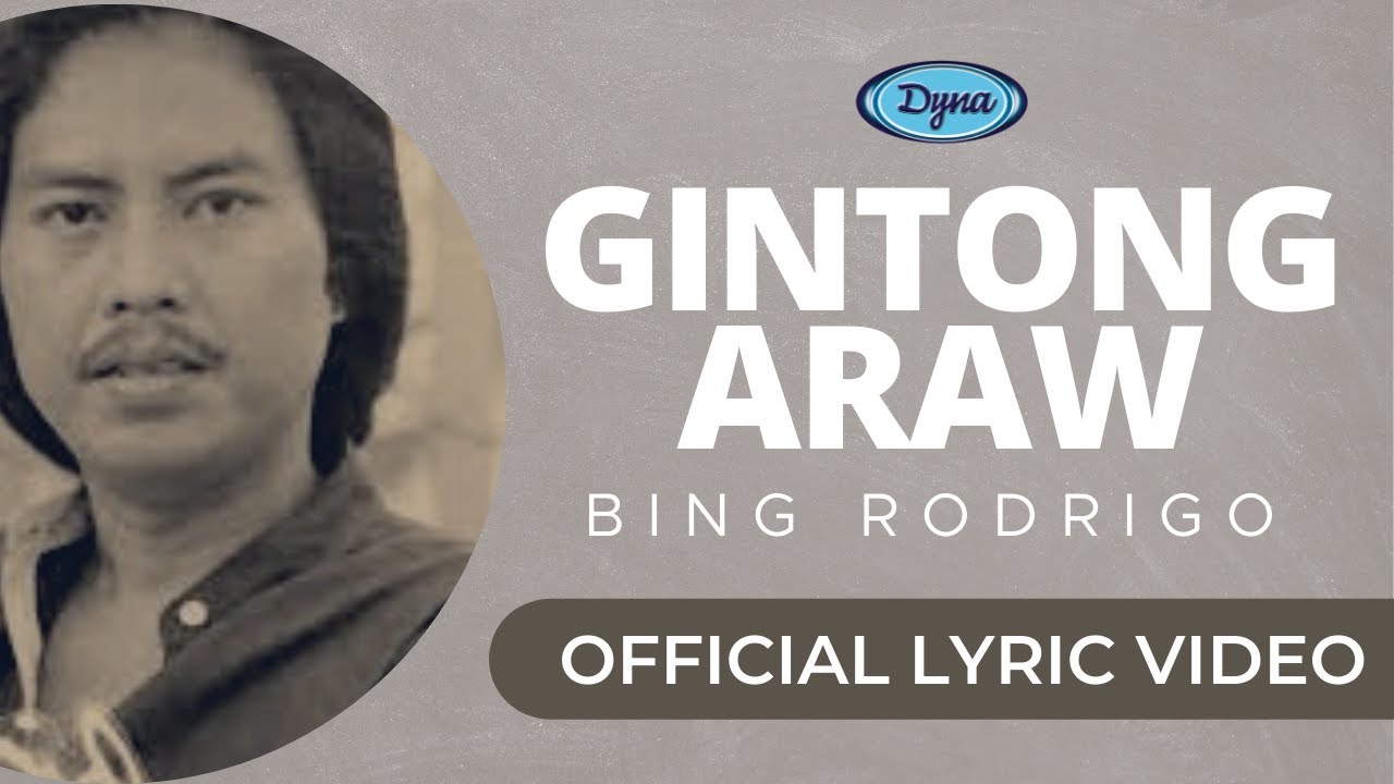 Bing Rodrigo   Gintong Araw Official Lyric Video