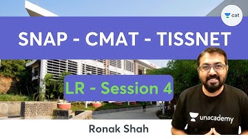 SNAP CMAT TISSNET 2021-22 Prep |  Logical Reasoning - Session 4 | Ronak Shah