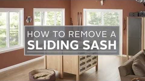 How to Remove and Replace a Sliding Sash