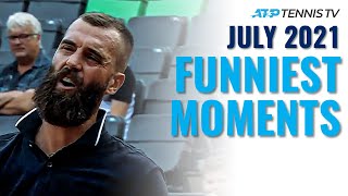 The Benoit Paire Army & Tsitsipas' Racket Malfunction 😶 | Funny Moments & Fails From July 2021