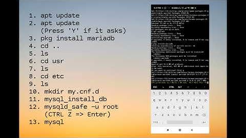 How to install MySQL on Android