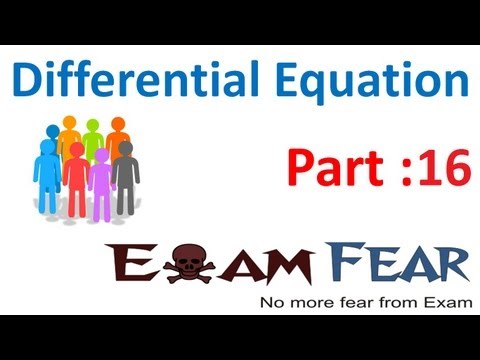 Maths Differential Equation