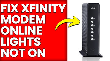 How To Fix Xfinity Modem Online Lights Not On (Quick Tutorial To Troubleshoot The Problem)