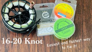 How to tie the 1620 knot (Pitzen). The easiest and fastest way.