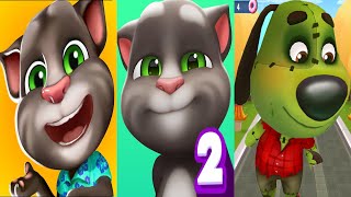 My Talking Tom2 Vs Talking Tom D Run Vs My Talking Tom Tom2 83 Tom156 D Run Zombie Ben Ep3827