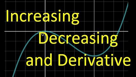 3.3A Using the First Derivative to Find Increasing and Decreasing Intervals