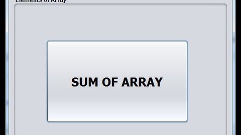 Java NetBeans Tutorial - Element of Array On Message Box