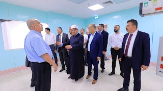 وزير الأوقاف والشؤون الدينية يتفقد مستشفى الإسراء التخصصي ويطلع على وحدة القلب