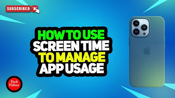 How to Use Screen Time to Manage App Usage - iPhone & iPad Tutorial & Parental Controls 2024