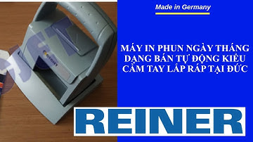 Máy in phun ngày tháng dạng bán tự động kiểu cầm tay, lắp ráp tại Đức