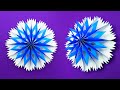 Paper snowflake - How to make an easy paper Christmas decoration 2021