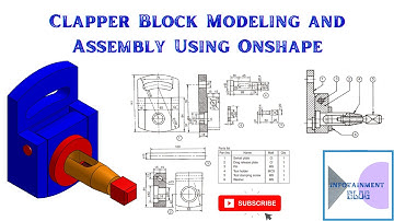 Clapper Block Modeling and Assembly | Clopper Block Onshape 3D Modeling | Onshape Assembly, Modeling