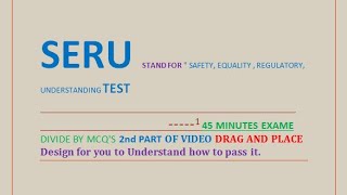 Complete Guidance To Pass  SERU Test Drag and place section part2