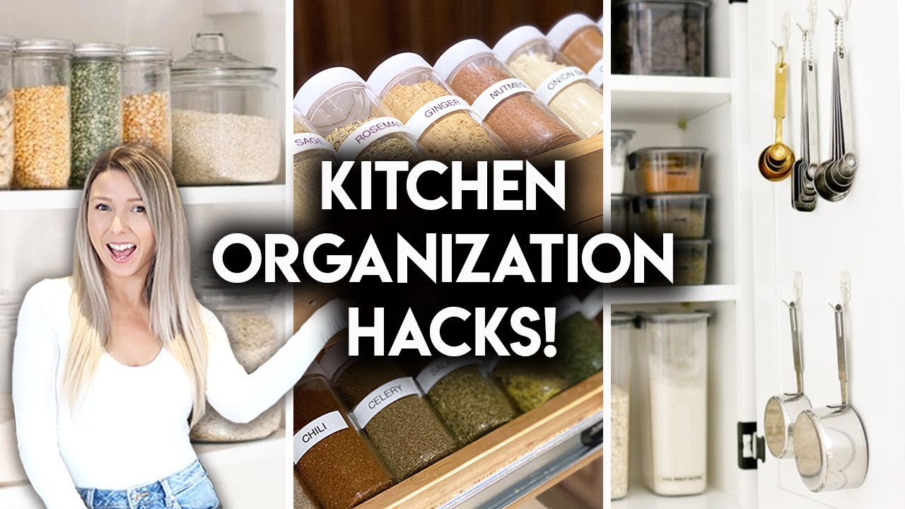 8 EASY KITCHEN ORGANIZATION IDEAS | DOLLAR STORE + IKEA HACKS - YouTube
