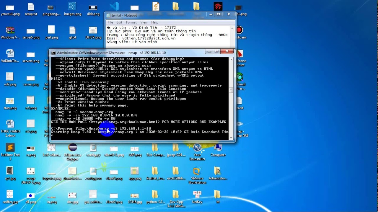 sử dụng Nmap - YouTube