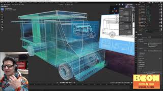 Blender LIVE: Modeling a Stylized Food Truck + Geometry Nodes Experiments