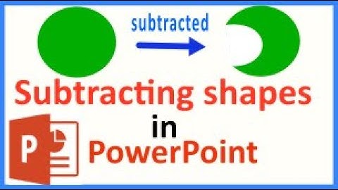 Subtracting shapes in PowerPoint