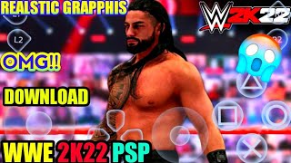 😱WWE 2K22 PSP DOWNLOAD 🤩ONLY 500 MB FULL GAME HIGH GRAPPHIS BEST 2K22 GAME IN ANDROID 😀NO LAG
