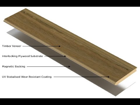 Magnes - magnetic backed hardwood flooring