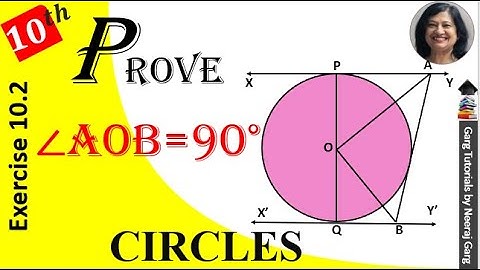 XY and X′Y′ are two Parallel Tangents to a Circle with Centre O and Another Tangent AB with Point