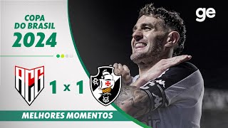 Thumbnail for ATLÉTICO GO 1 X 1 VASCO | MELHORES MOMENTOS | OITAVAS DE FINAL COPA DO BRASIL | ge.globo
