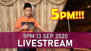 Sunday Piano Livestream I'M BACK!!! 5PM!!! Cole Lam 13 Years Old