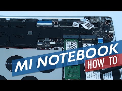 Xiaomi Mi Notebook Air 13.3 Internals Upgrade SSD and Battery Replacement. 