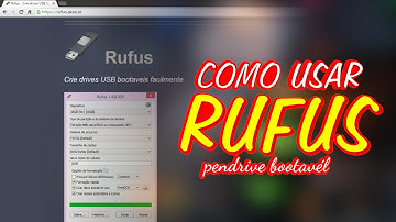 COMO USAR O RUFUS PENDRIVE BOOTAVÉL