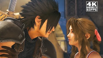 Zack and Aerith First Date Cutscene in Crisis Core Final Fantasy VII Reunion | GameCLIP 4K