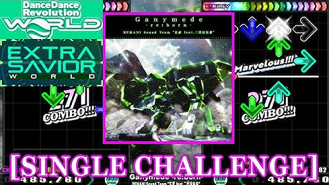 【DDR WORLD】 Ganymede -re:born- / BEMANI Sound Team "玄武 feat.二代目朱雀" [SINGLE CHALLENGE] 譜面確認+Clap