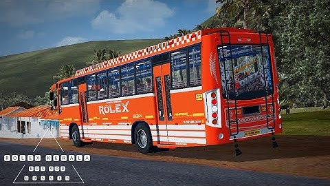 ROLEX Kerala Private Bus Mod In Bus Simulator Indonesia - Bussid Bus Mod - Bussid Car Mod - Bussid
