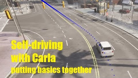 Self-driving with Carla. Milestone project on basics.