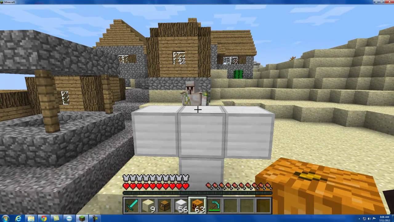 Minecraft: how to make iron golem