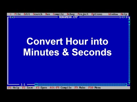 C Program(14) - Convert hours into minutes and seconds in C