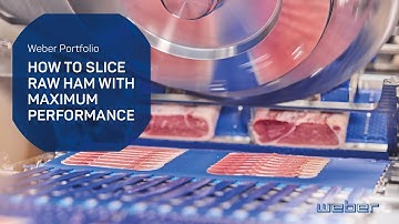 Rohschinken leistungsstark mit maximaler Ausbeute schneiden | Weber weSLICE 9500