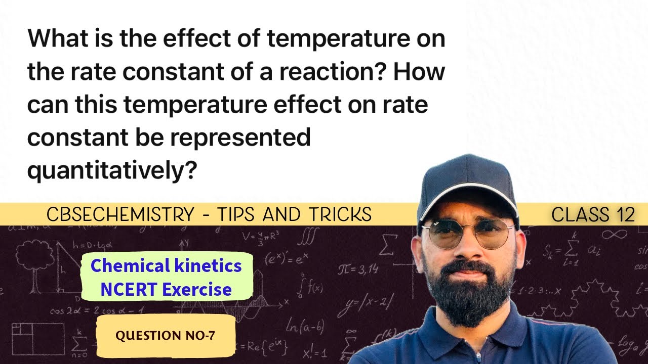 What is the effect of temperature on the rate constant of a reaction ...