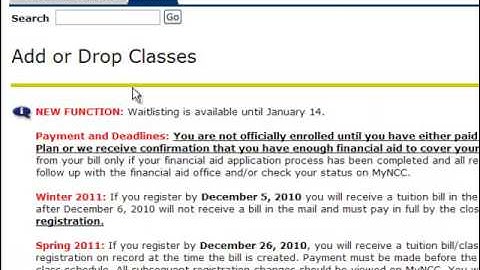 Video 4 How to Add a Class to the Waitlist