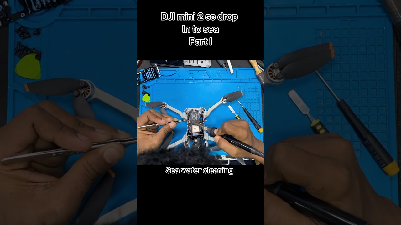 DJI mini 2 se crash in seawater | seawater damage repair | dji mini 2 se fell in water