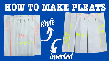 HOW TO MAKE PLEATS | HOW TO CALCULATE FABRIC NEEDED FOR PLEATS