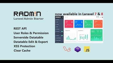 Laravel Kickstart with Radmin